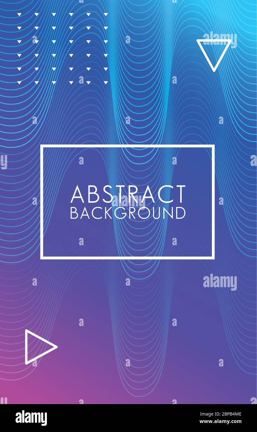 rectangle frame in colorful abstract background Stock Vector Image ...