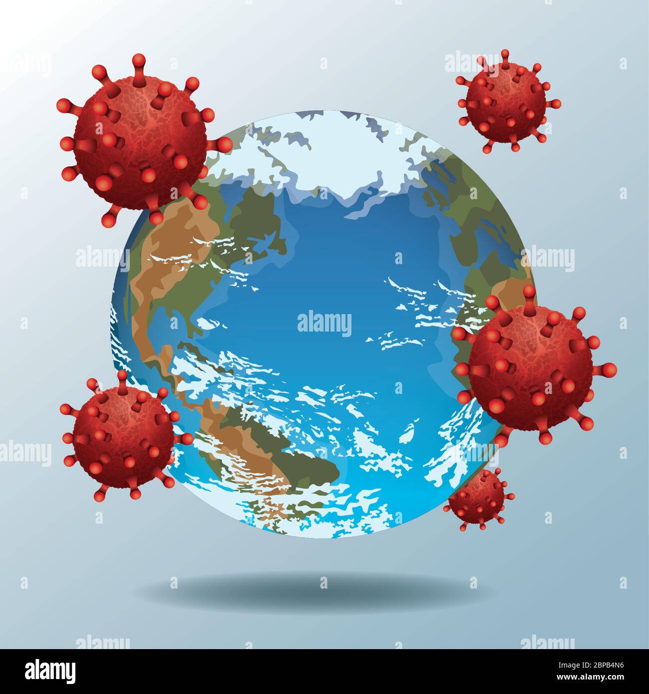 world planet earth with covid19 particles Stock Vector Image & Art - Alamy