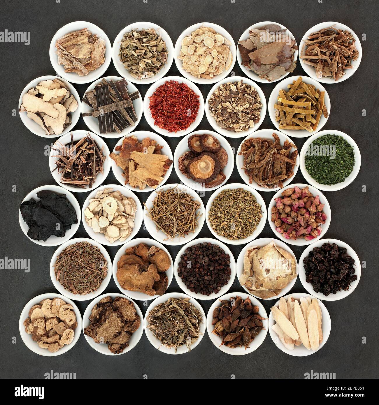 Large collection of Chinese herbs & spices used in herbal medicine in ...