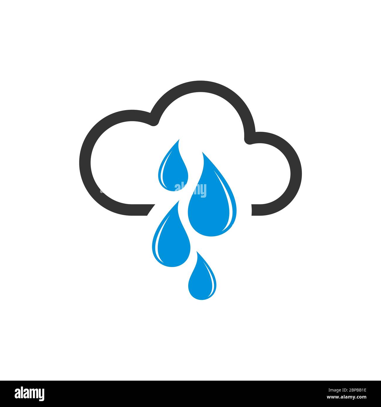 Cloud Raindrop Logo Template Illustration Design. Vector EPS 10 Stock