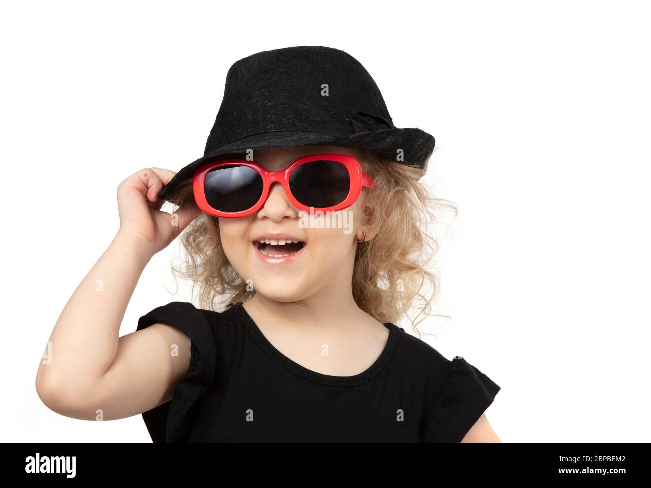 baby girl black hat
