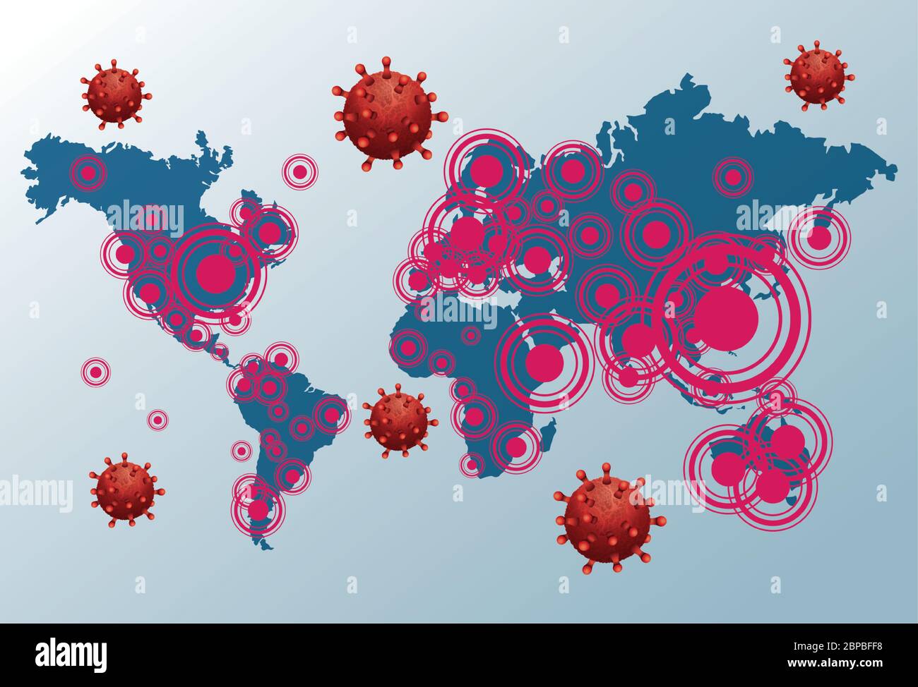 world earth maps with covid19 particles Stock Vector Image & Art - Alamy