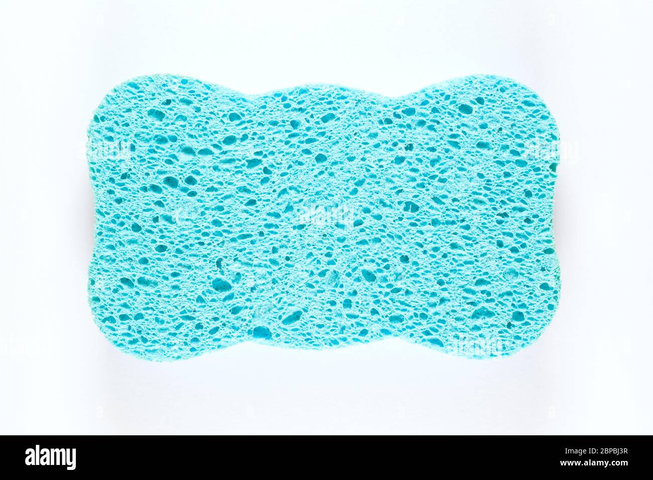 Bath Sponge Isolated on White Background Horizontal Photograph Stock Photo