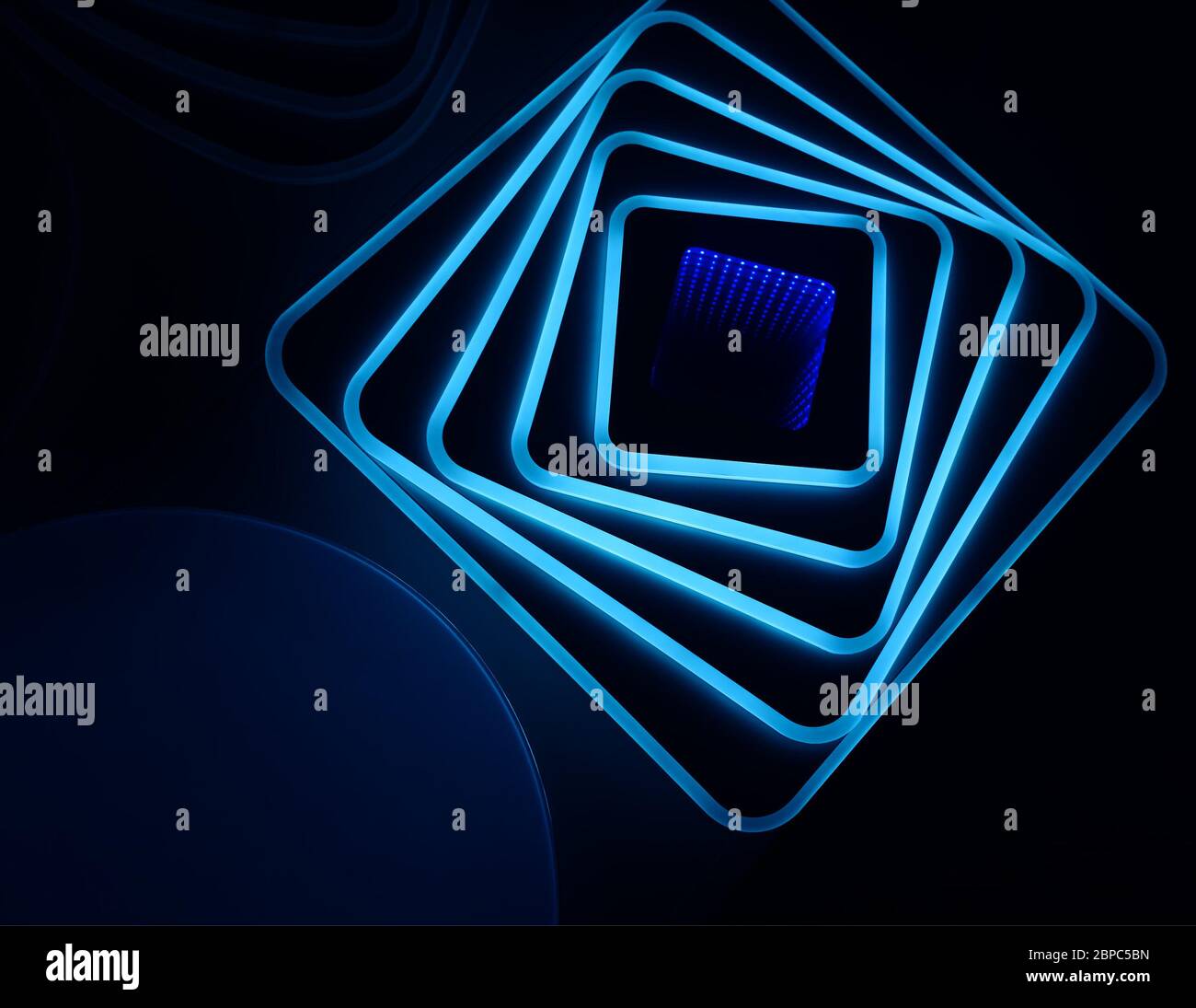 Inside Blue Led Modern interior blue led hi-res stock photography and images - Alamy