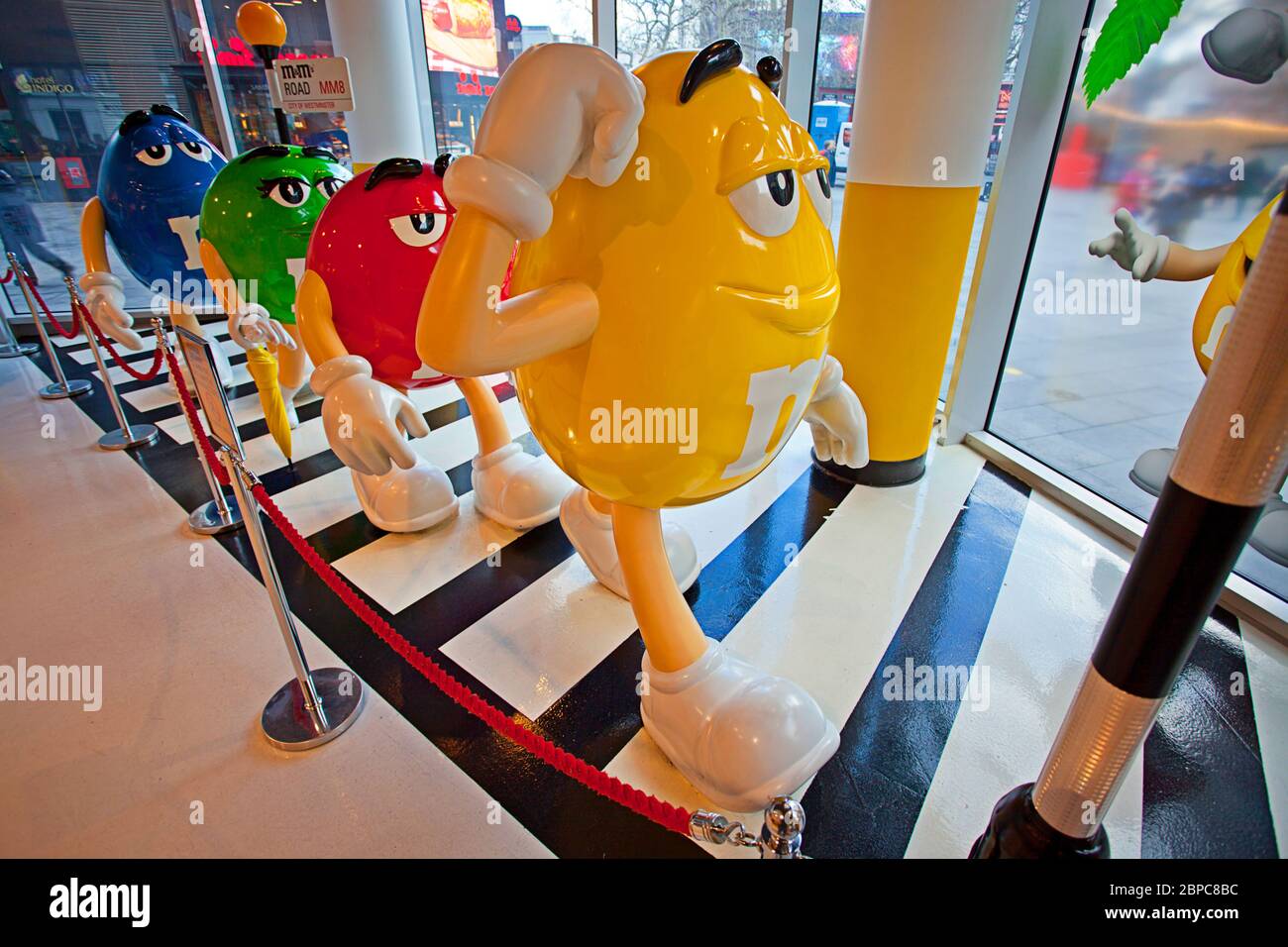M&M pedestrian crossing, M&Ms World, London Stock Photo - Alamy
