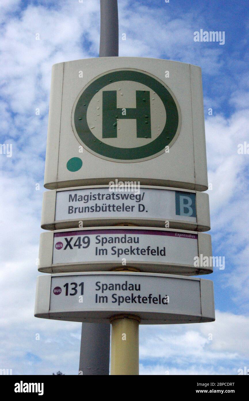 BVG Magistratsweg Brunsbütteler Damm Stock Photo