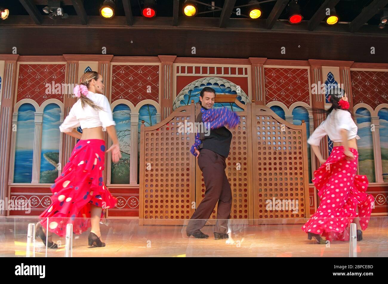 Spanish dance in a show Stock Photo