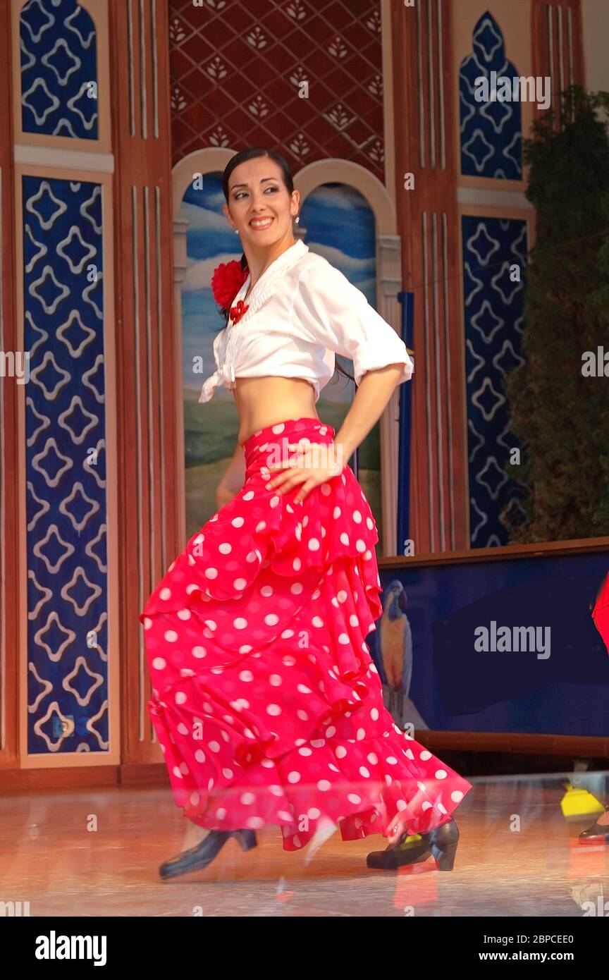 Spanish dance in a show Stock Photo