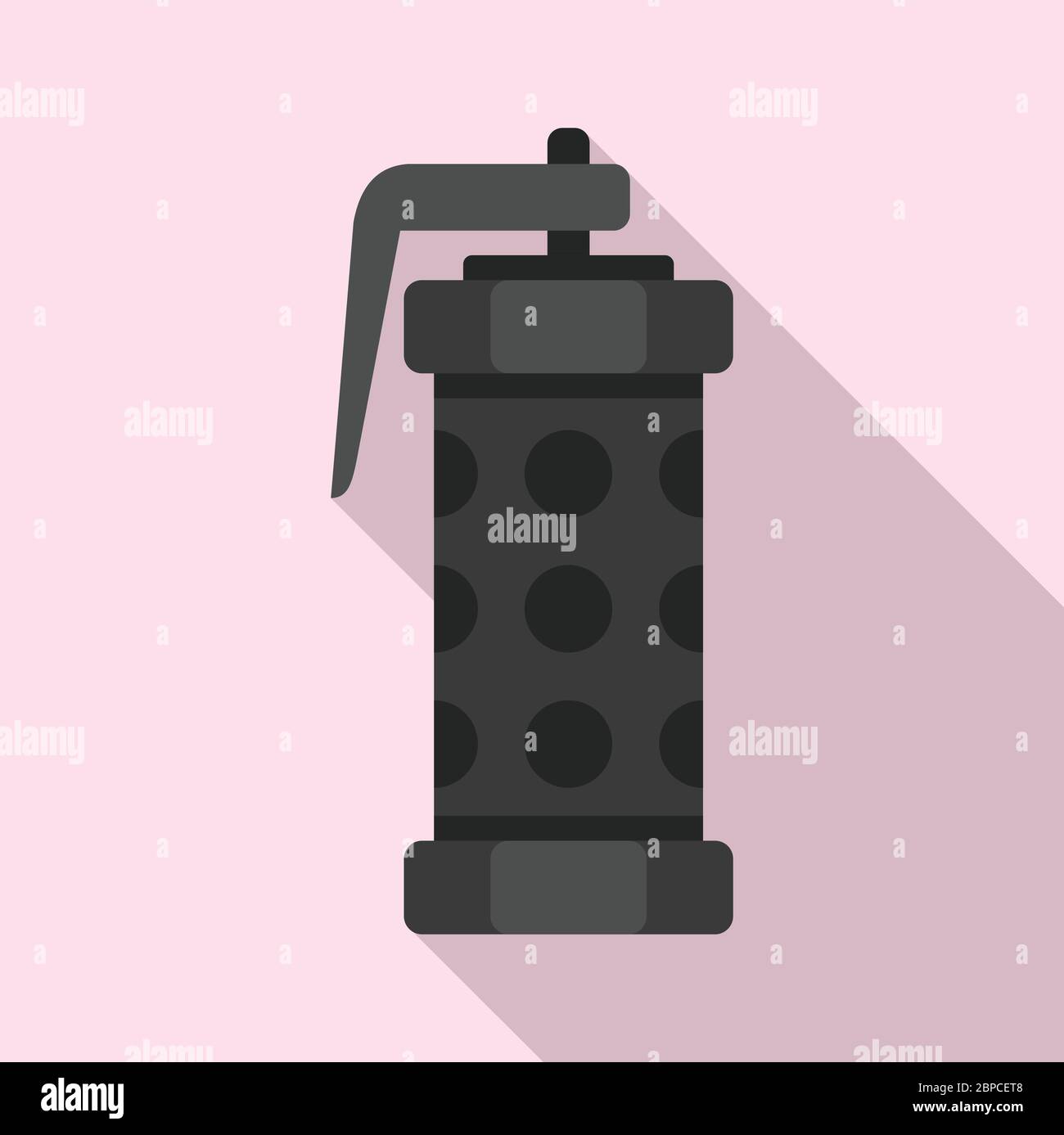 Police smoke grenade icon. Flat illustration of police smoke grenade ...