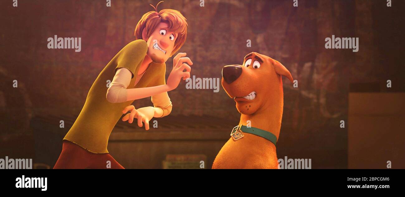 SCOOB!, from left: Shaggy (voice: Will Forte), Scooby-Doo (voice: Frank Welker), 2020. © Warner Bros. / Courtesy Everett Collection Stock Photo - Alamy SCOOB!, from left: Shaggy (voice: Will Forte), Scooby-Doo (voice: Frank Welker), 2020. © Warner Bros. / Courtesy Everett Collection Stock Photo - Alamy