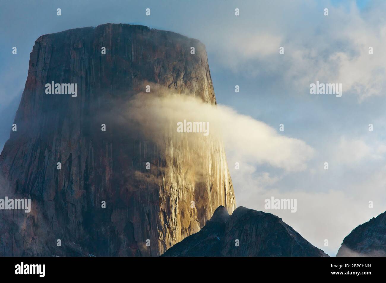 Summit of Mount Asgard, Baffin Island, Canada. Stock Photo