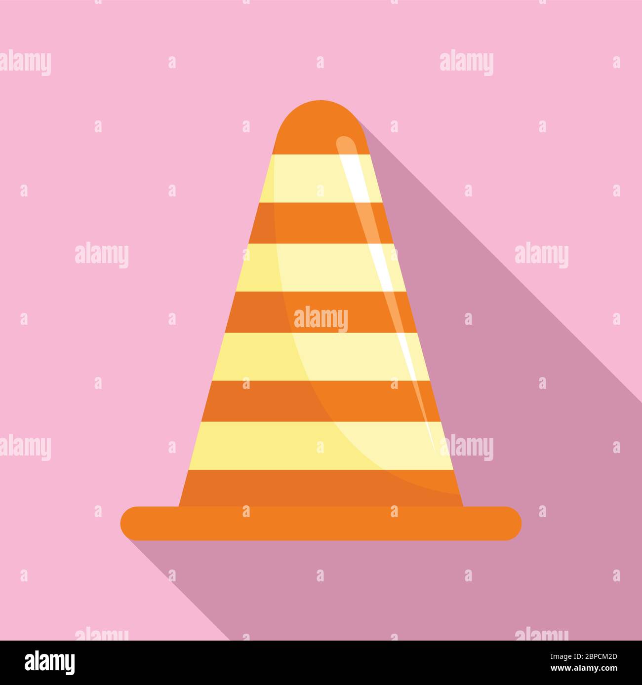 Road cone icon. Flat illustration of road cone vector icon for web ...