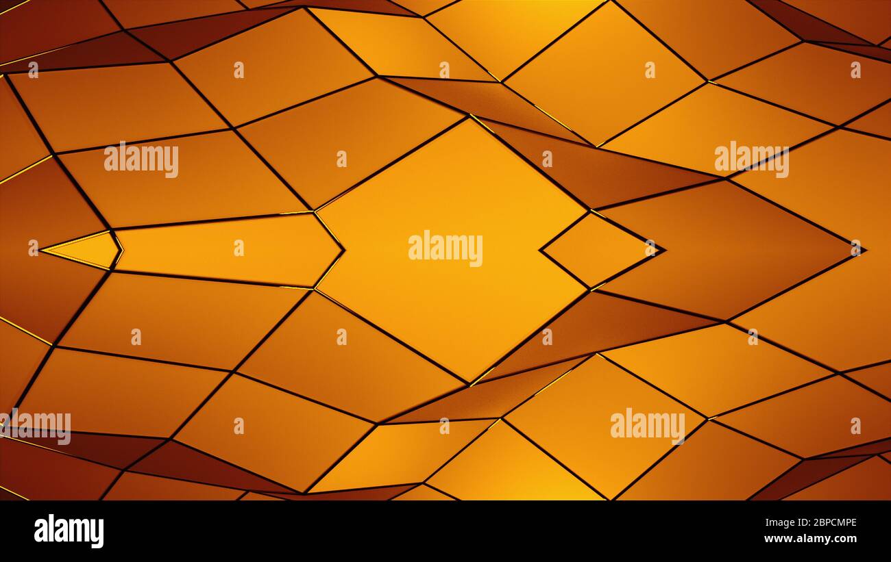 3d rendering triangular geometric surface. Computer generation abstract ...