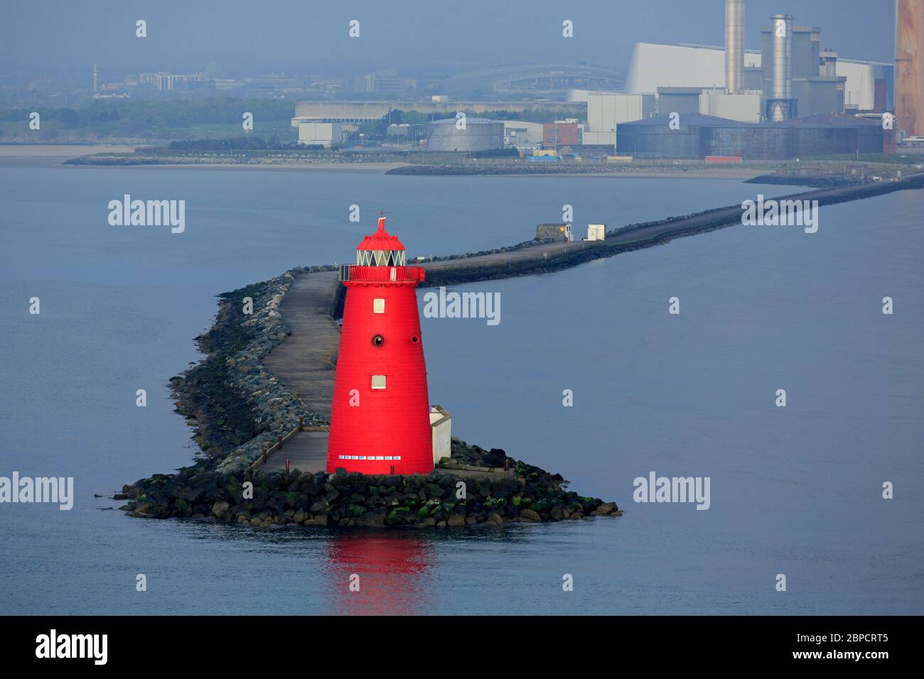 Poolbeg Lighthouse, Dublin City, County Dublin, Ireland Stock Photo Alamy