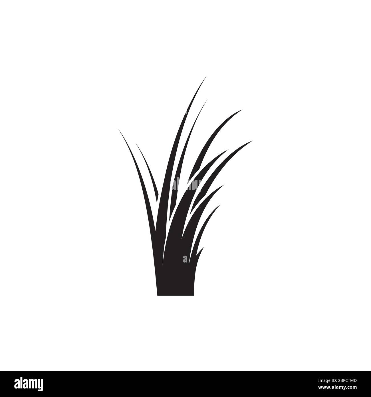 growth grass vector. creative icon. vector illustration. Stock Vector