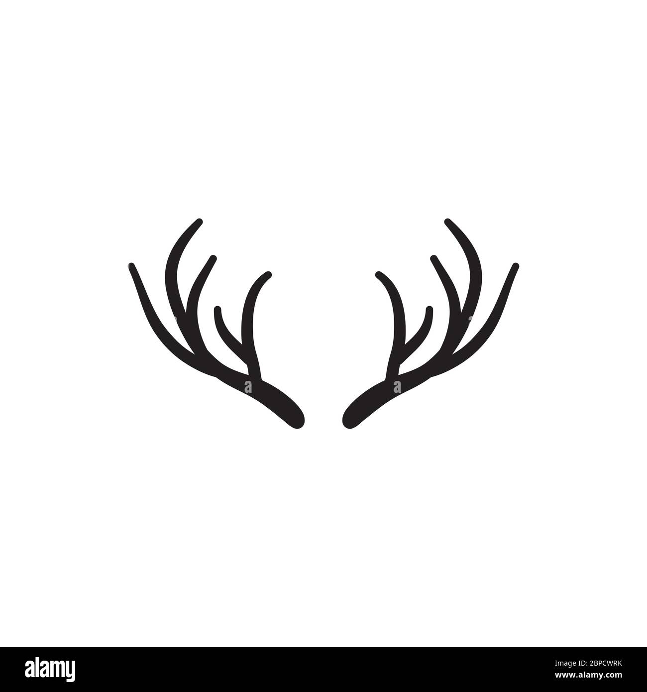 Deer antler Black and White Stock Photos & Images - Alamy
