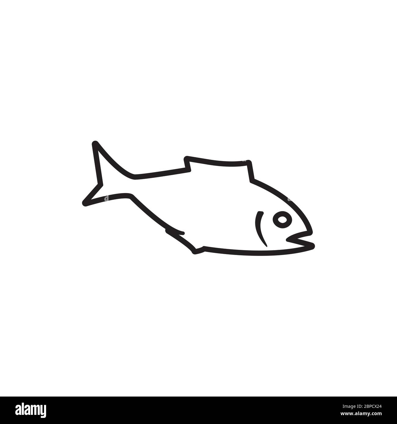 fish icon symbol design vector isolated on white background Stock ...