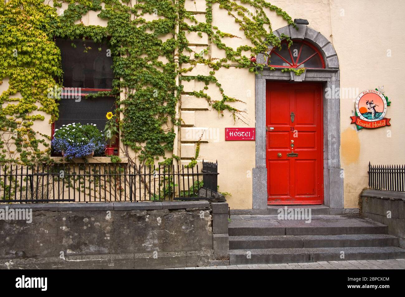 Hostel on Parliament Street, Kilkenny City, County Kilkenny, Ireland Stock Photo