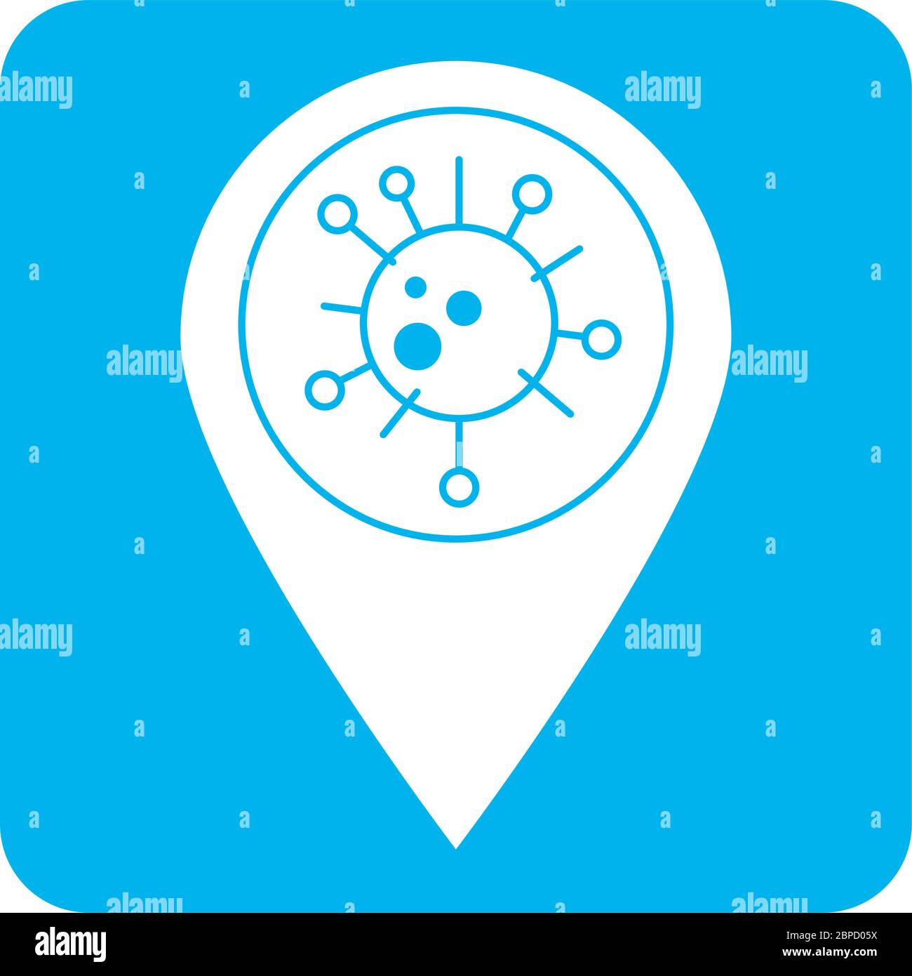 covid 19 coronavirus prevention pointer location navigation vector illustration block style icon Stock Vector