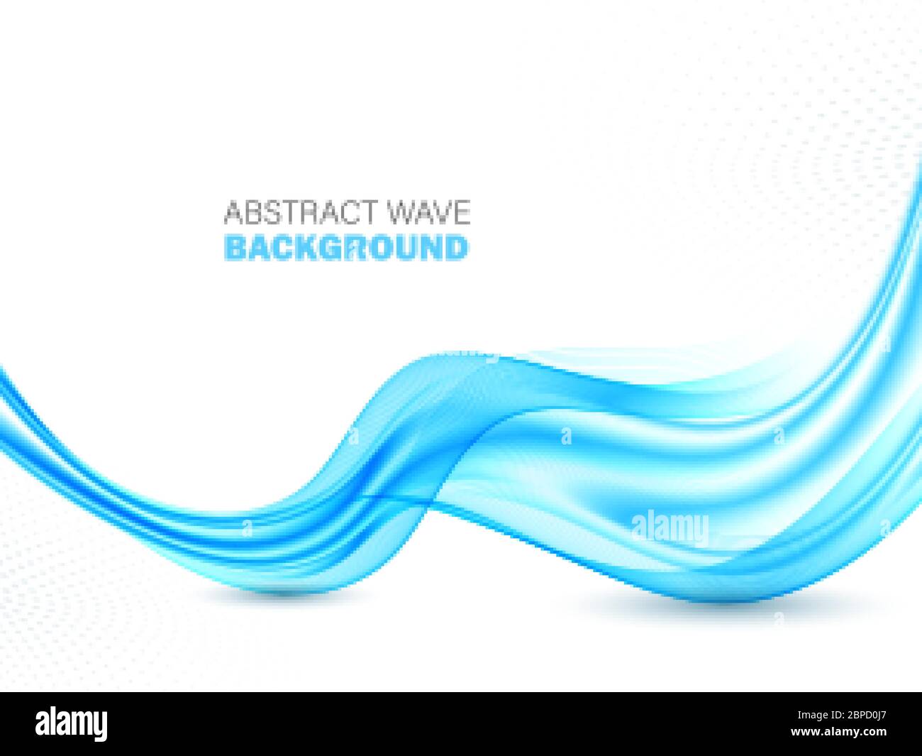 Blue abstract wave Abstract vector background wave Stock Vector