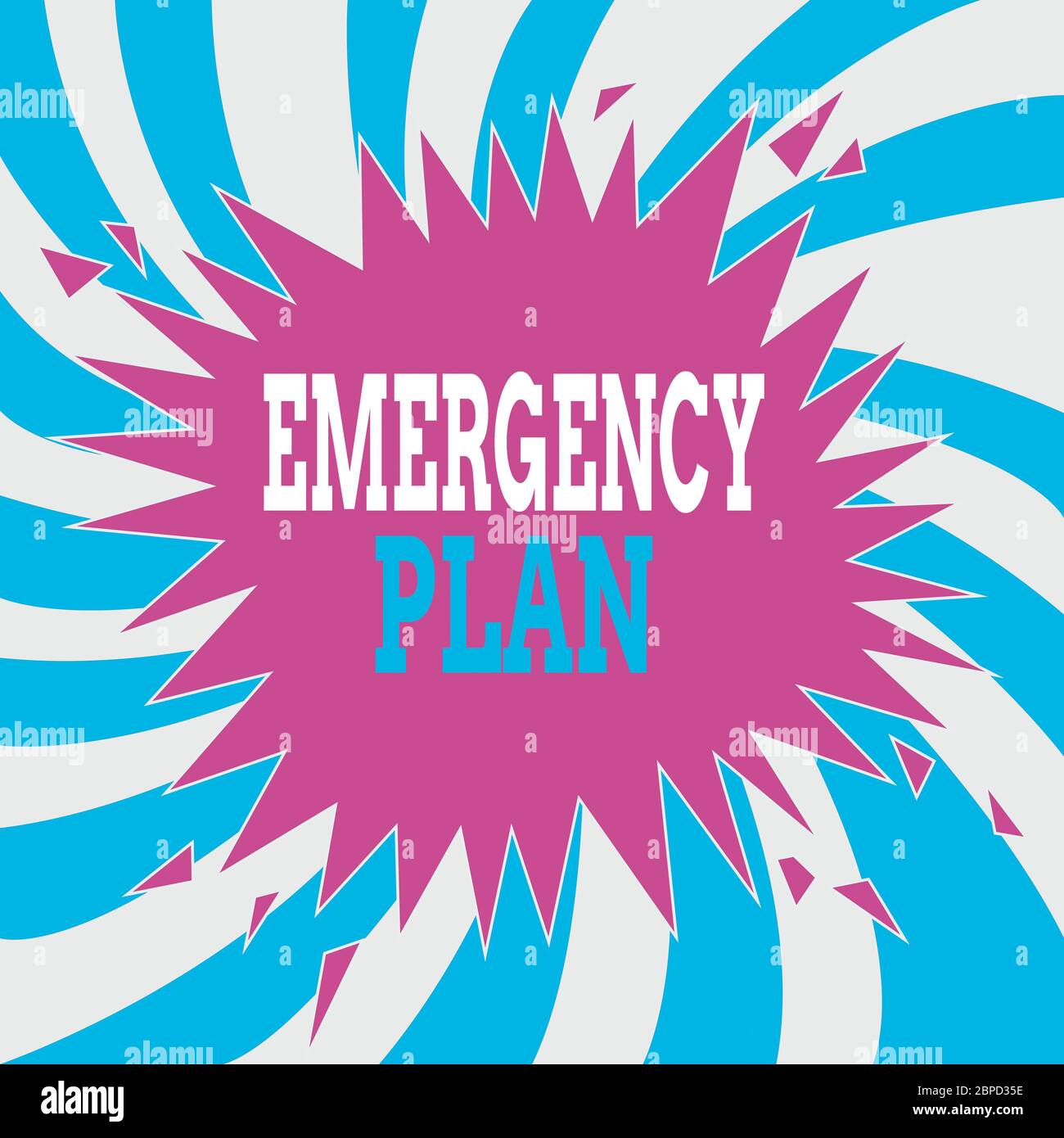 Writing note showing Emergency Plan. Business concept for procedures ...