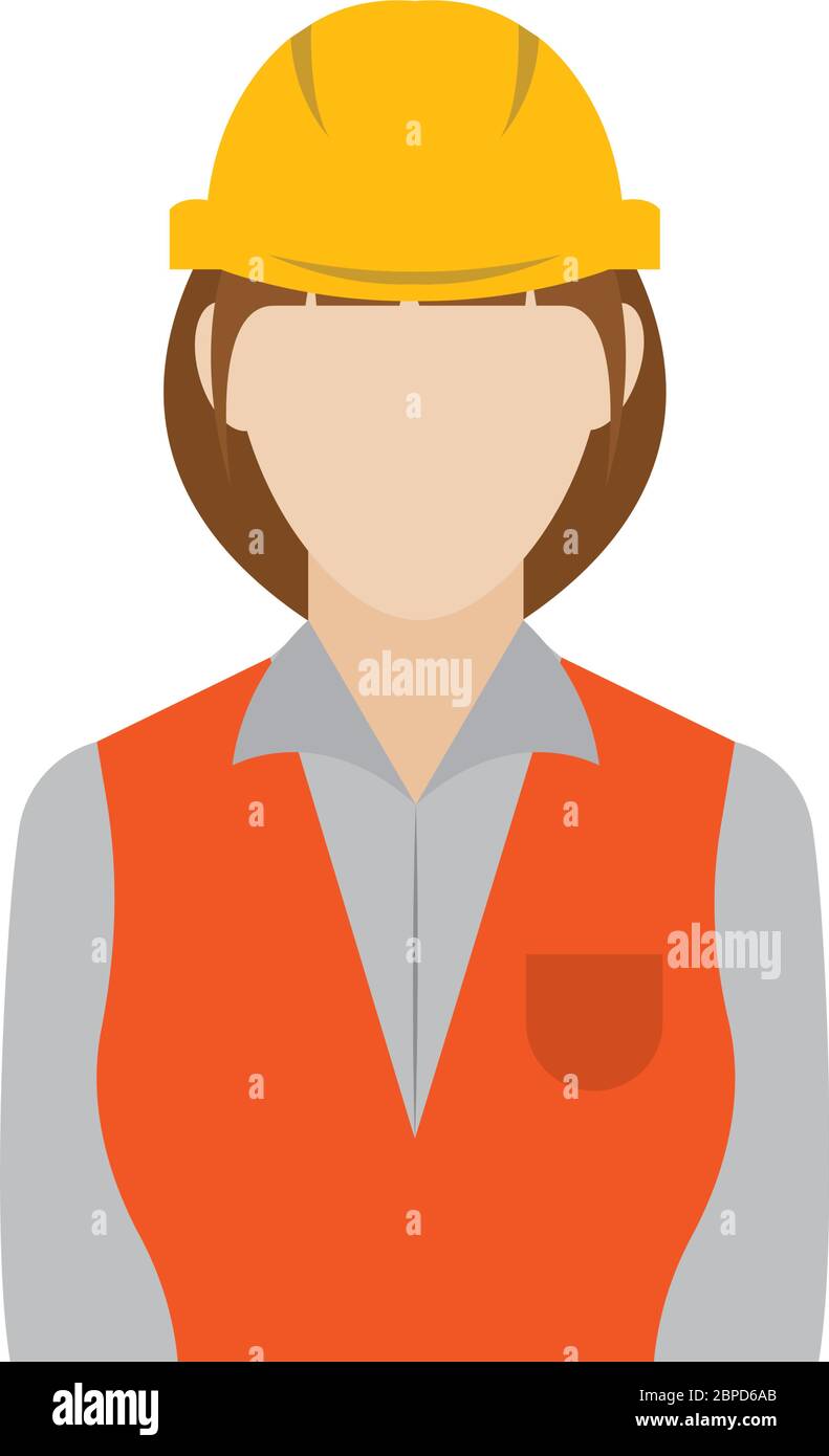Isolated civil engineer icon Stock Vector