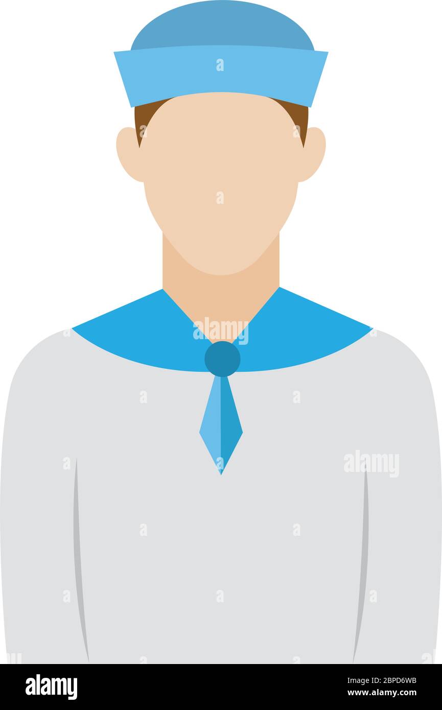 Isolated sailor icon Stock Vector