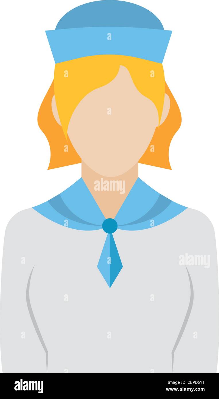 Isolated sailor icon Stock Vector