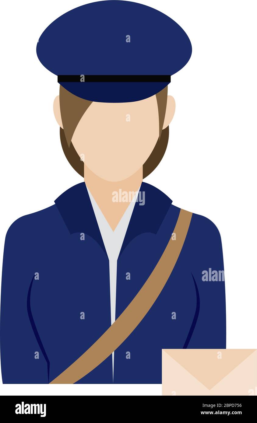 Isolated postman icon Stock Vector Image & Art - Alamy