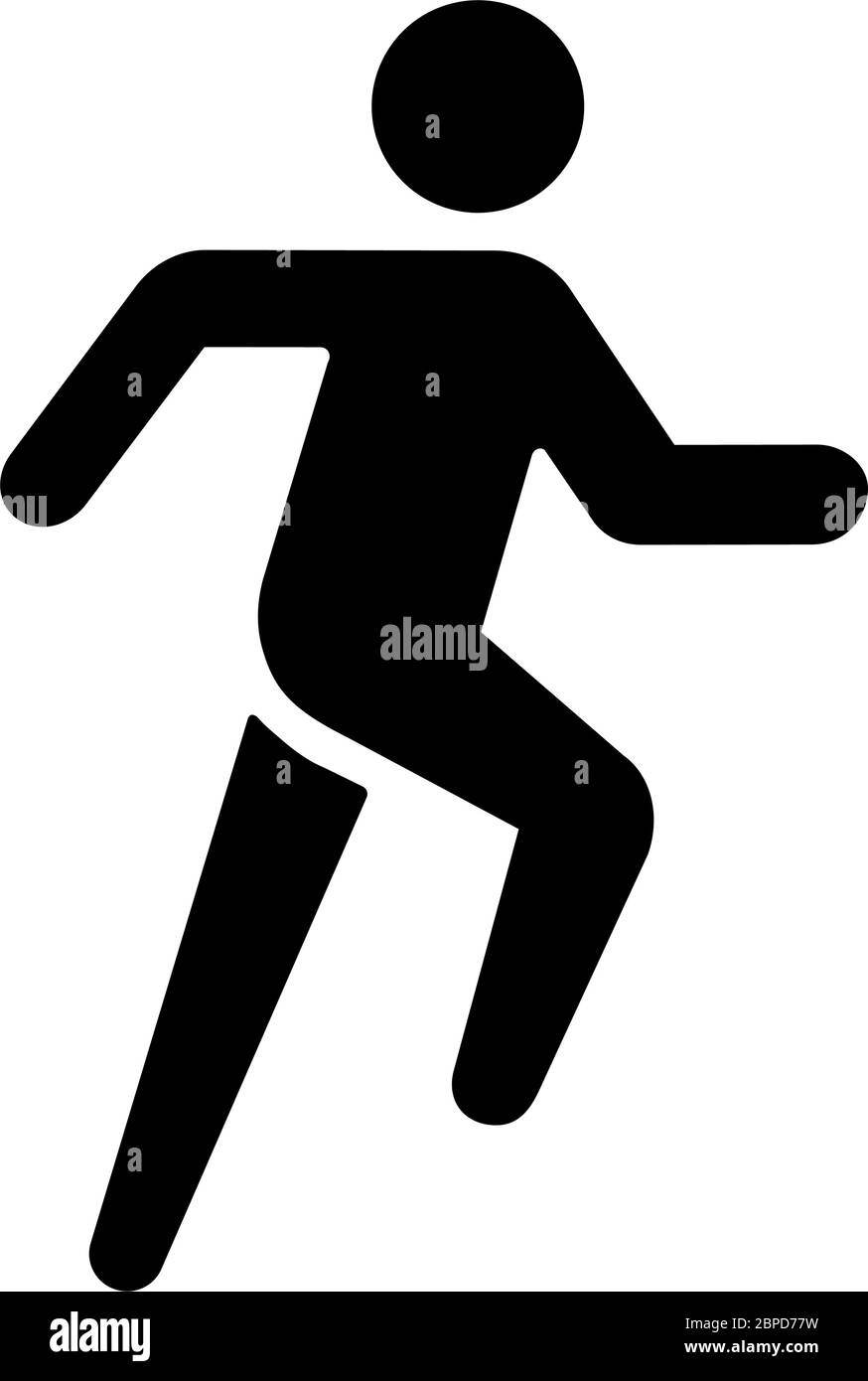 Jogging, marathon, run vector icon illustration Stock Vector