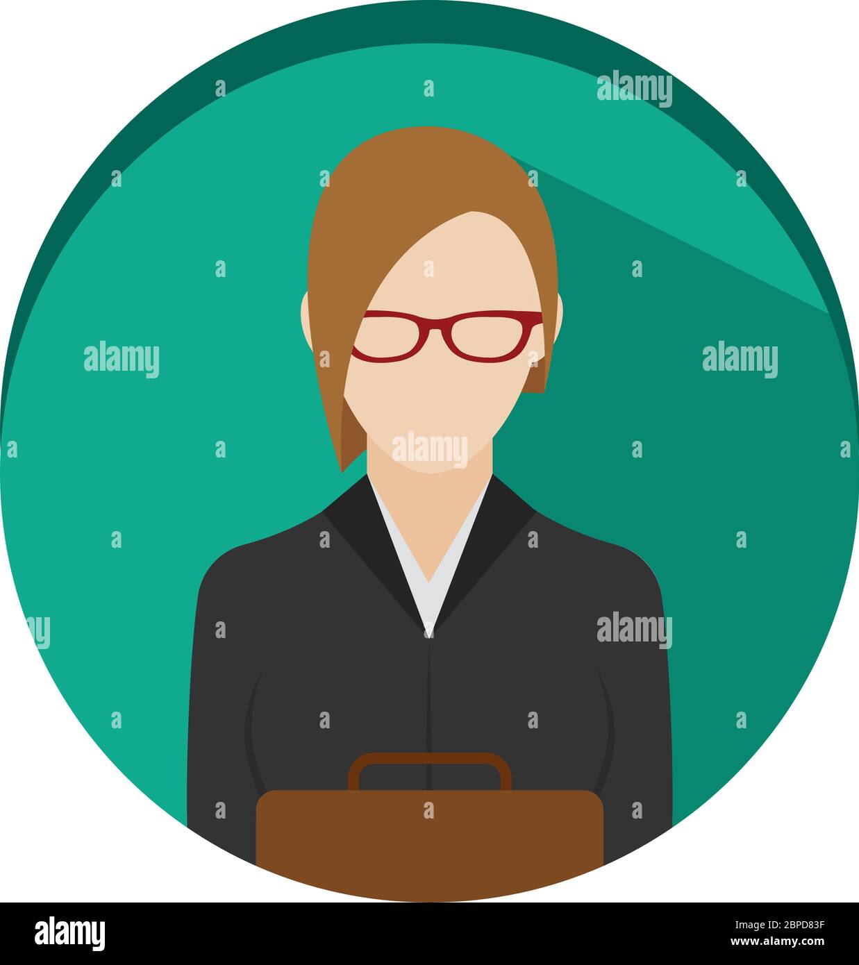 Isolated attorney icon Stock Vector