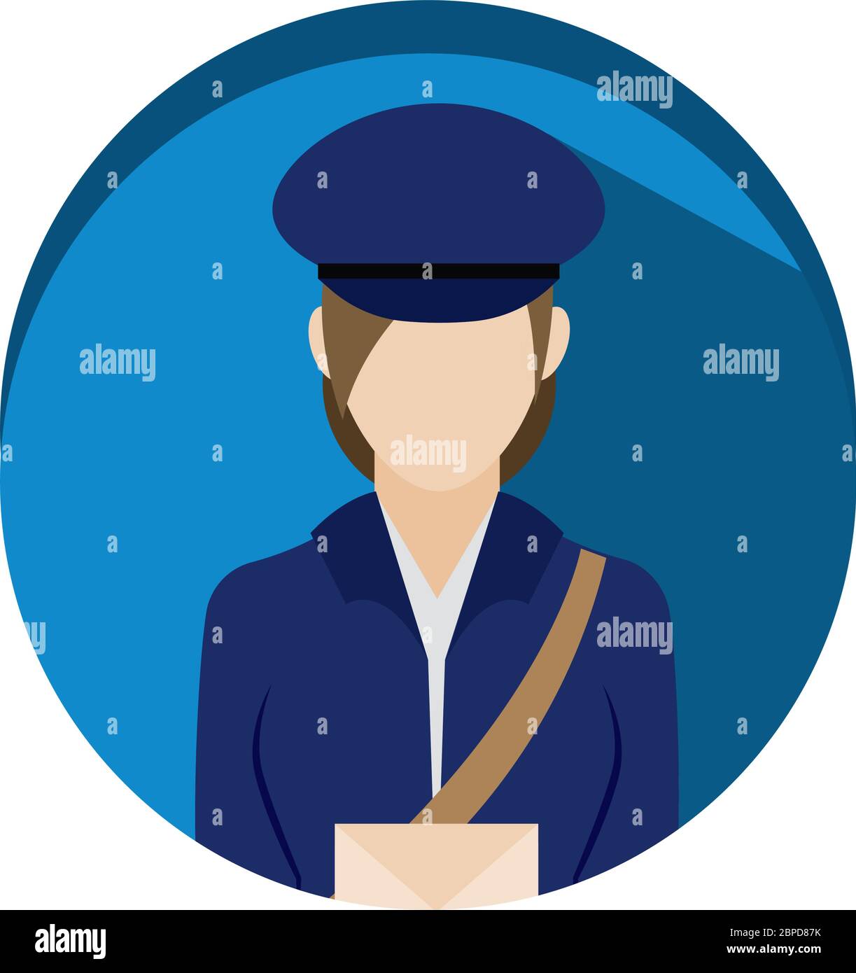 Isolated postman icon Stock Vector Image & Art - Alamy