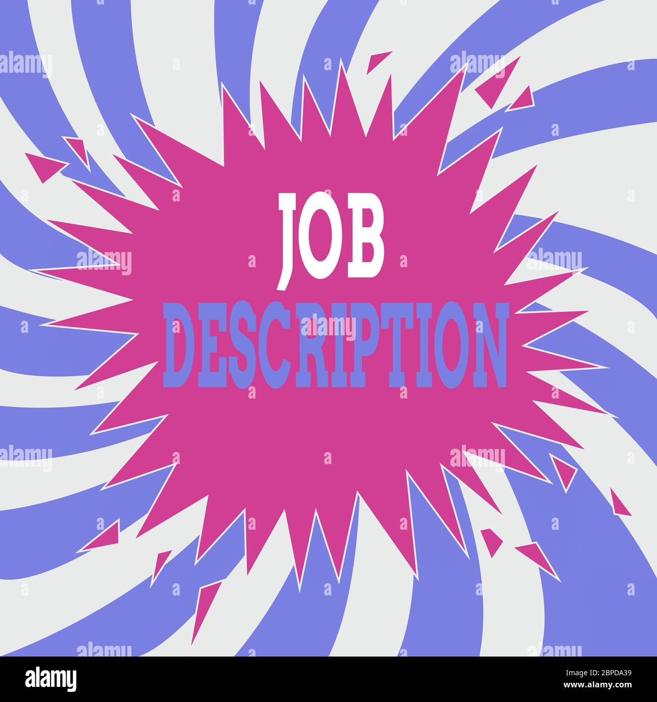 Writing note showing Job Description. Business concept for a formal ...