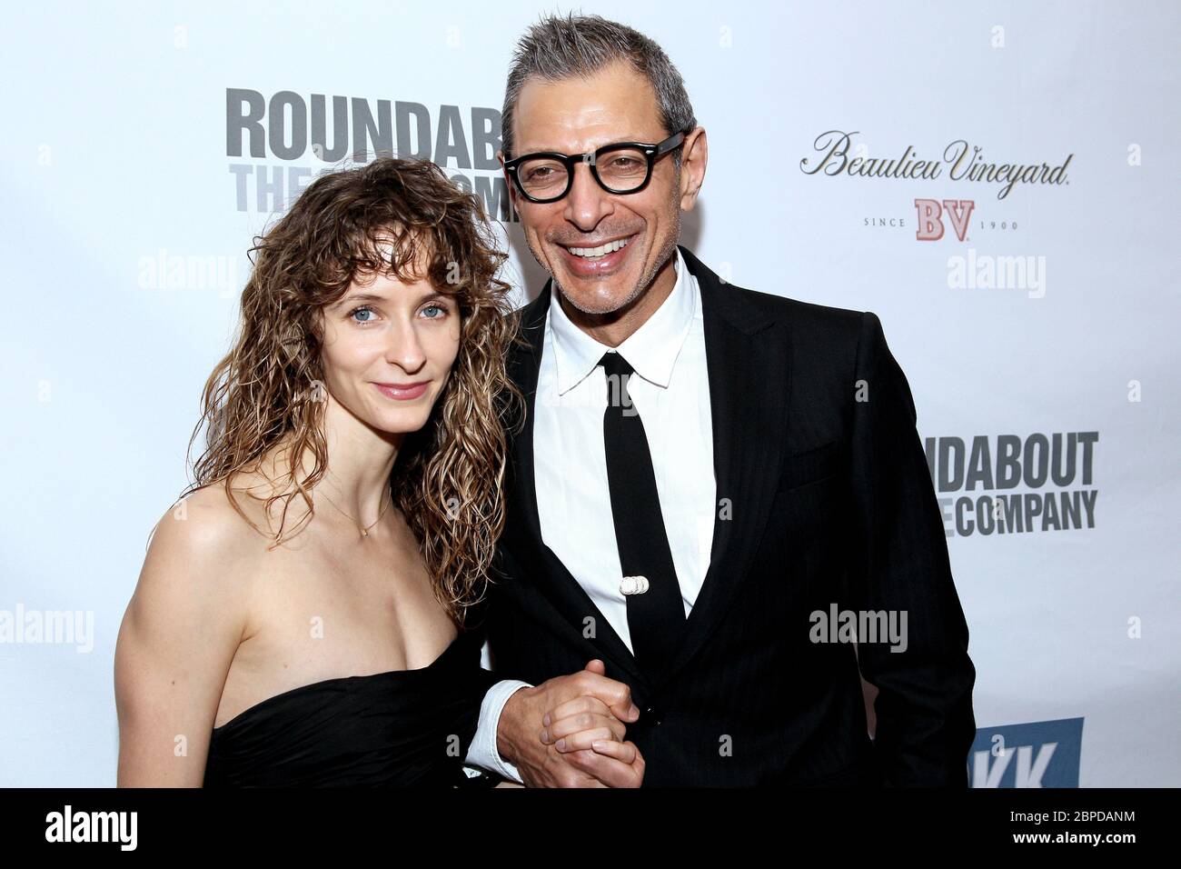 New York, NY, USA. 12 March, 2012. Emilie Livingston, Jeff Goldblum at the Roundabout Theatre Company's 2012 Spring Gala at The Hammerstein Ballroom. Credit: Steve Mack/Alamy Stock Photo