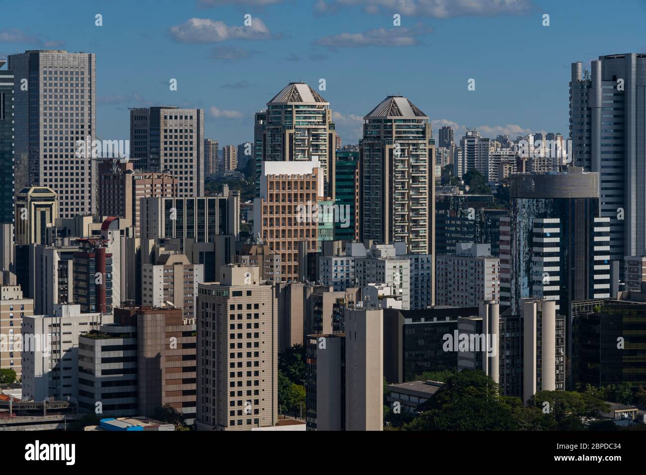 Panoramic view of the city of Sao Paulo, Brazil. Stock Photo