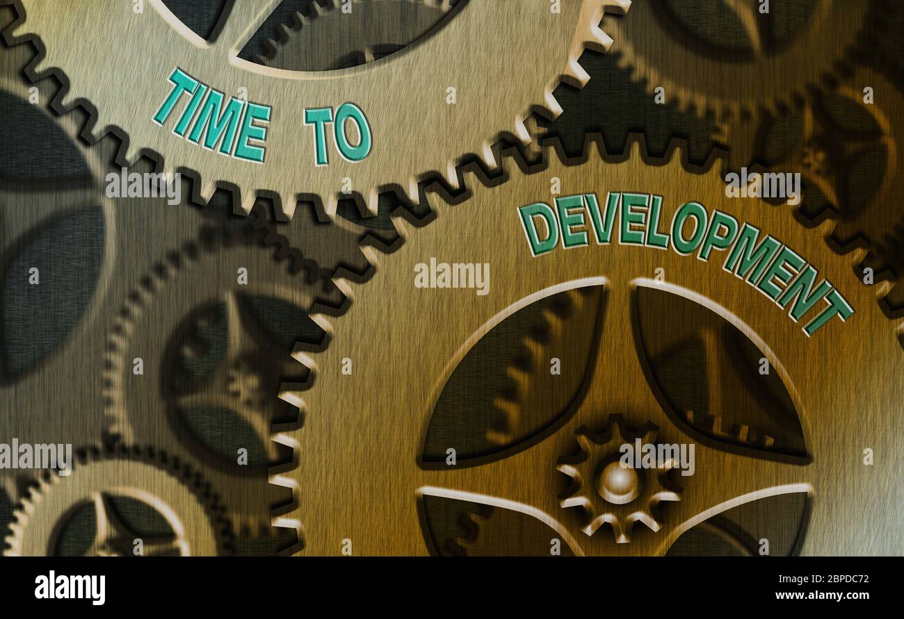 Conceptual hand writing showing Time To Development. Concept meaning a ...