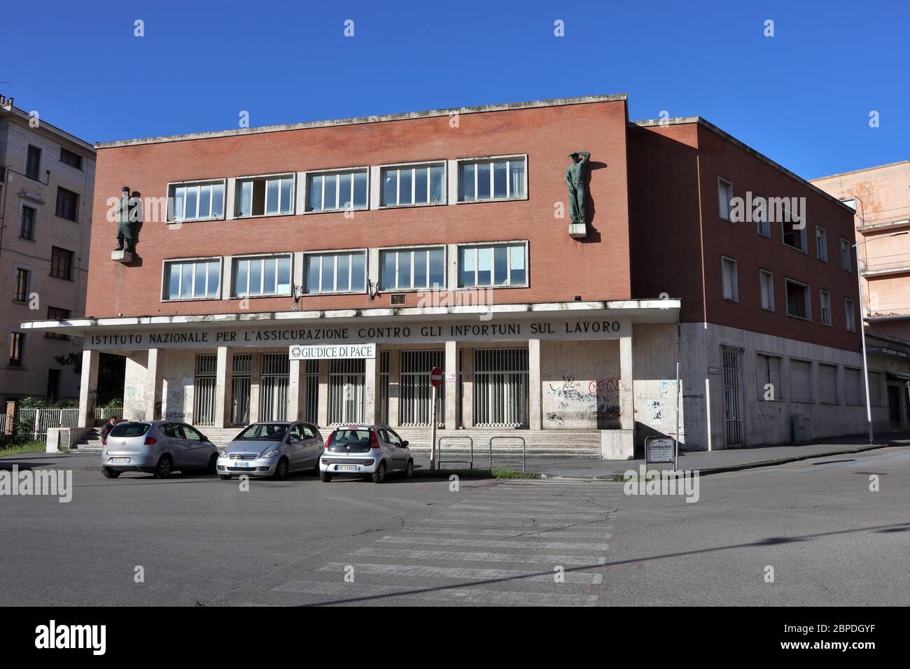 Benevento - Ex Palazzo Inail la mattina presto Stock Photo - Alamy