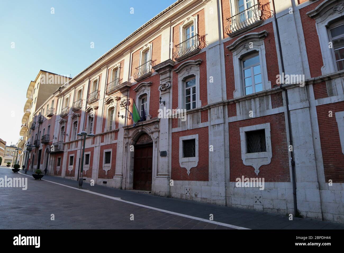 Benevento - Palazzo Terragnoli al Corso Garibaldi Stock Photo
