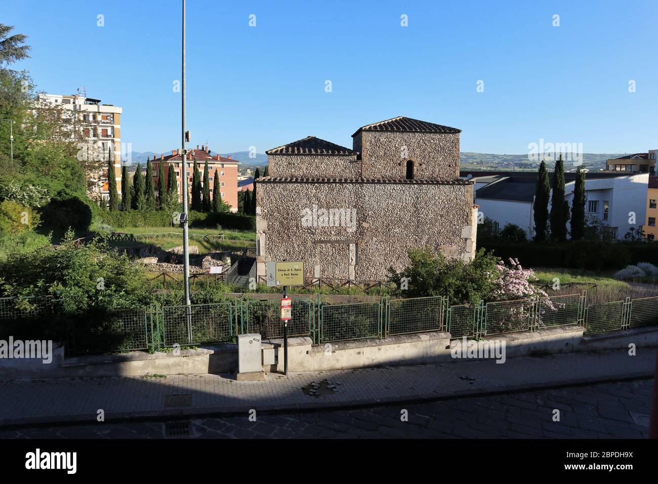 Benevento - Sant'Ilario la mattina presto Stock Photo