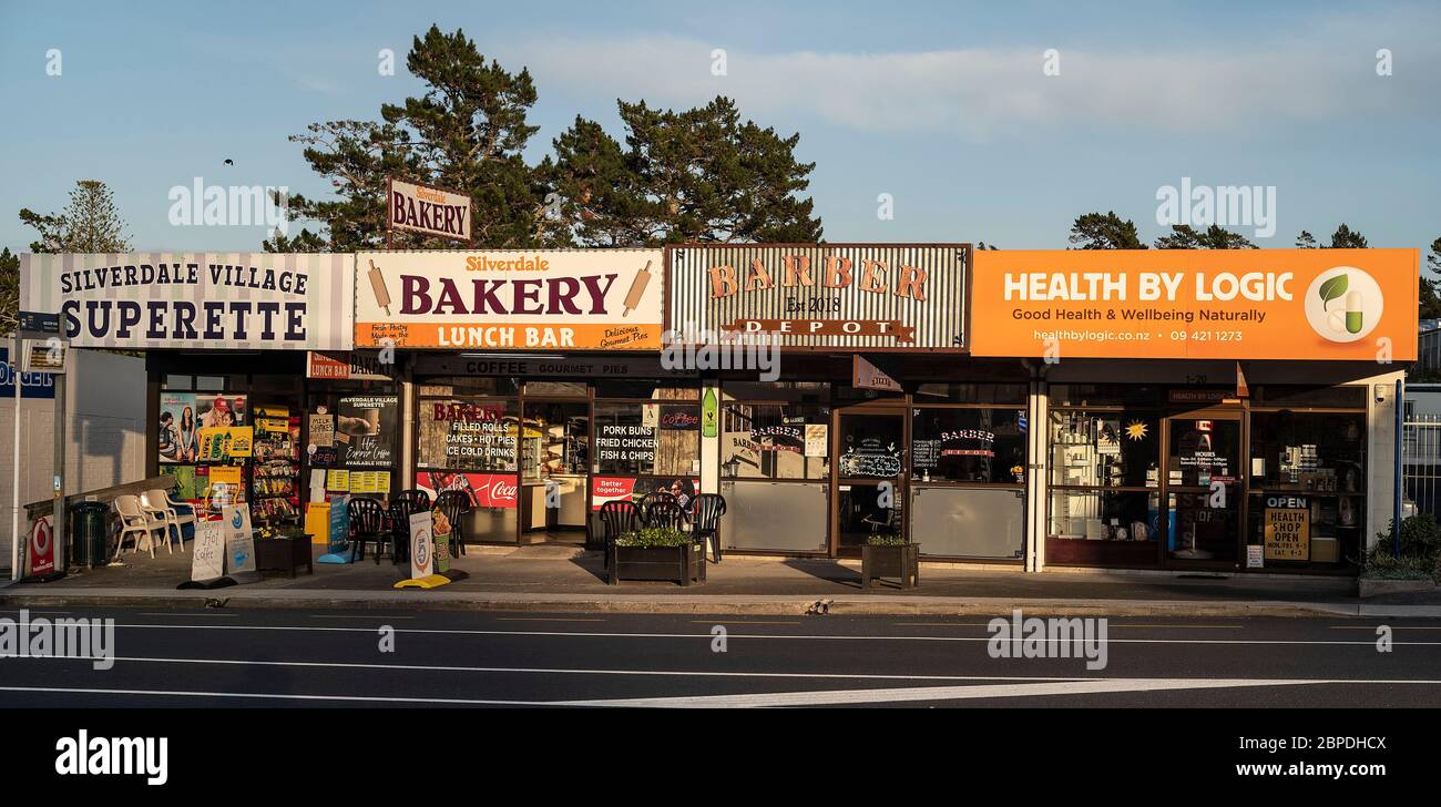 Silverdale a small villiage north of Auckland New Zealand.Old shops