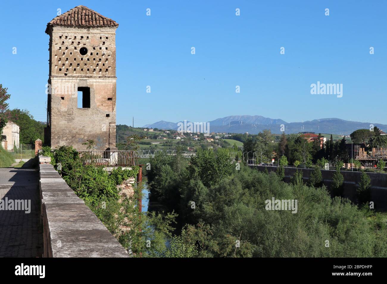 Benevento - Torre della Biffa in via Posillipo Stock Photo