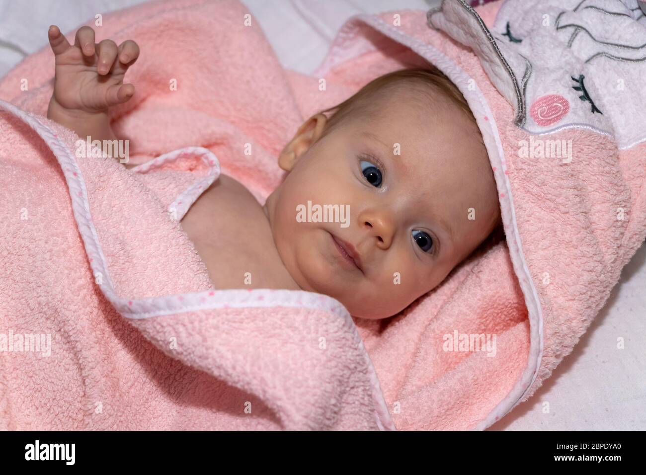 happy 3 months old baby