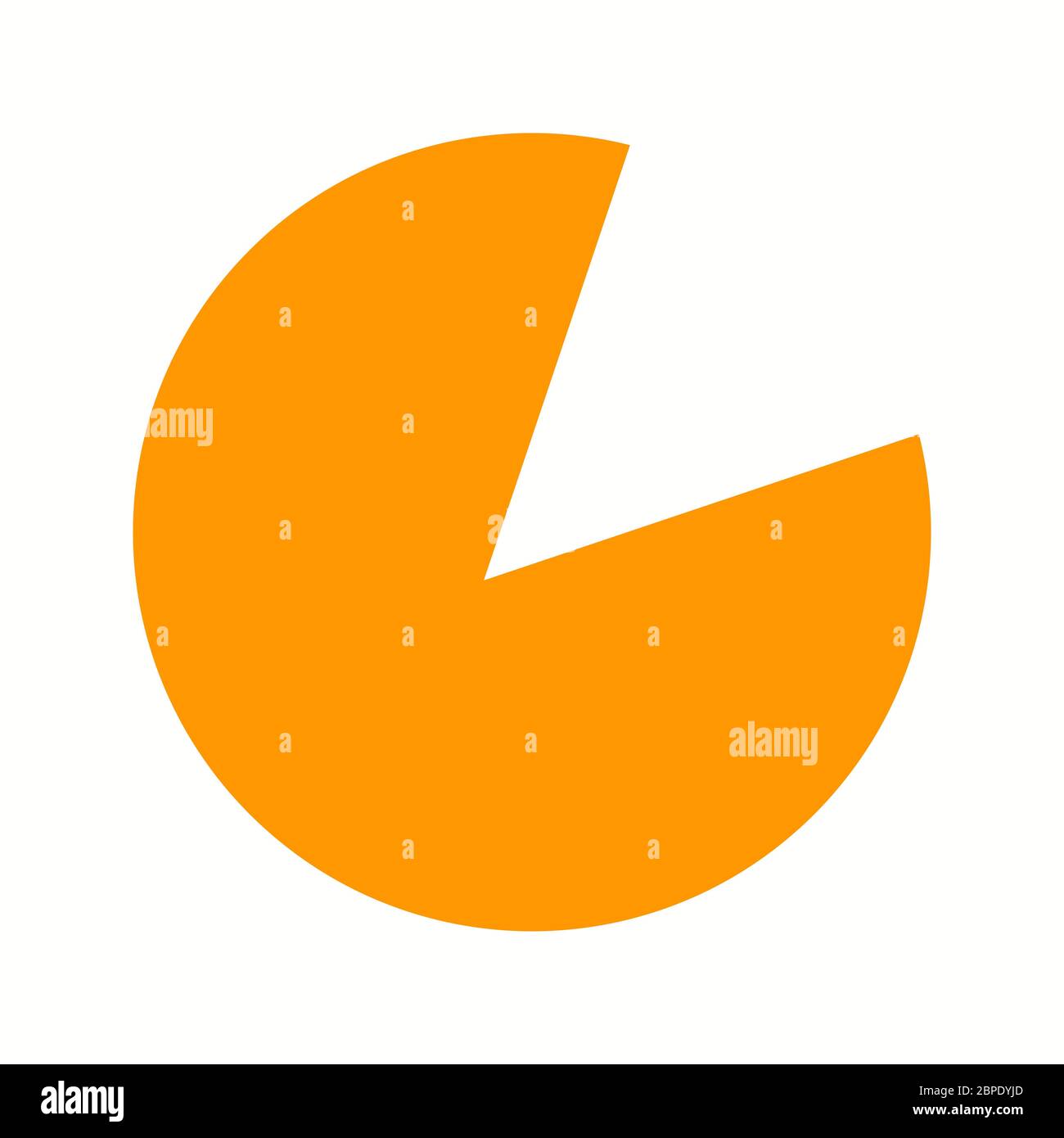 Beautiful Pie Chart Glyph Vector Icon Stock Vector