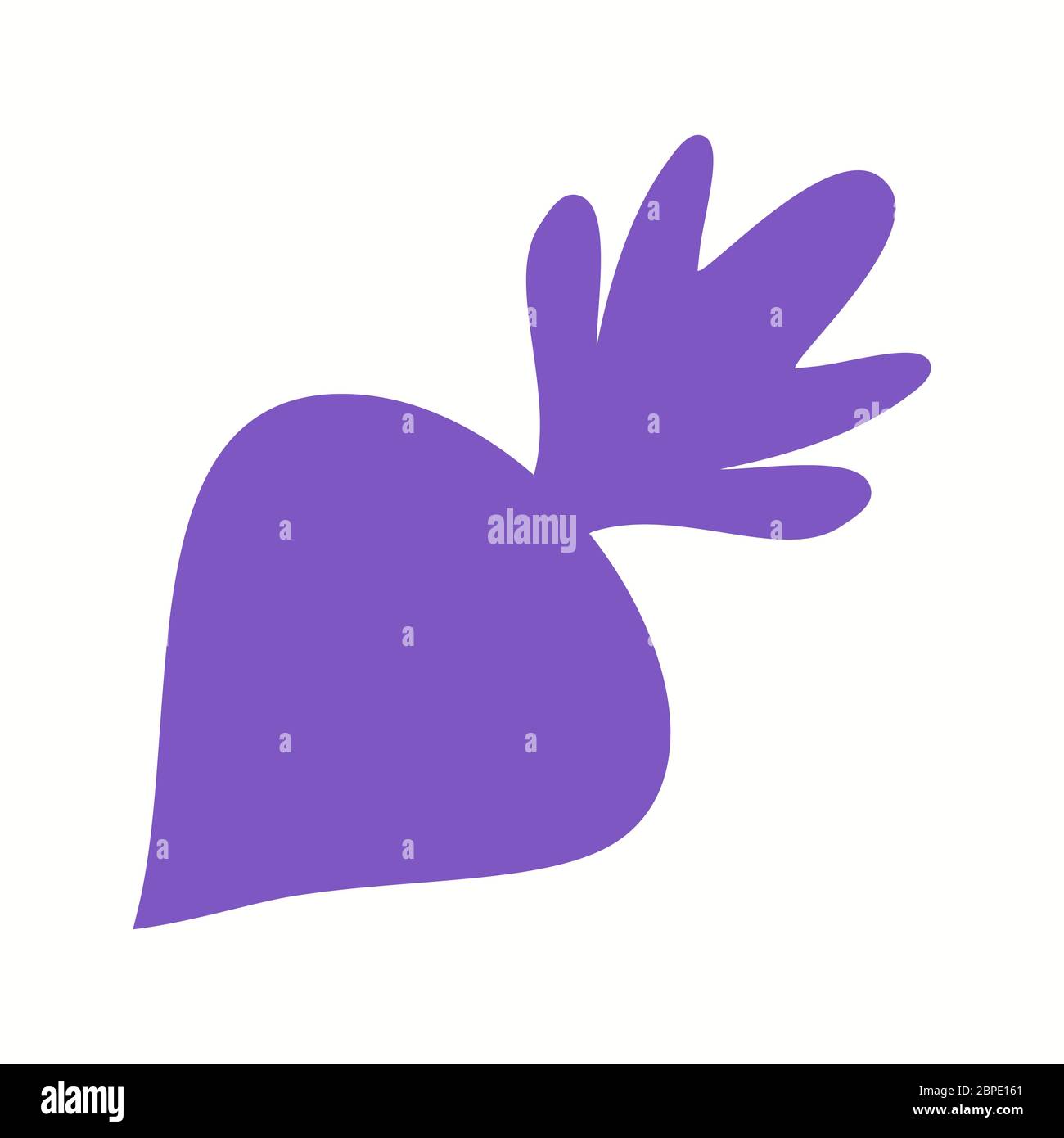 Beautiful Beet Glyph Vector Icon Stock Vector