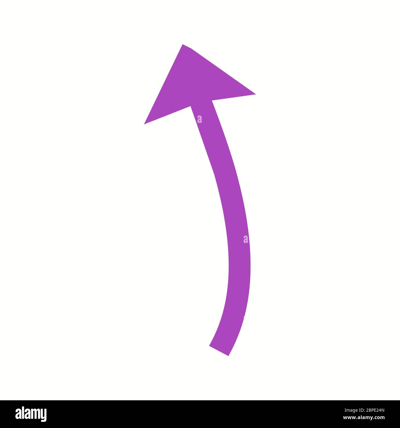 Beautiful Arrow Pointing Up Glyph Vector Icon Stock Vector