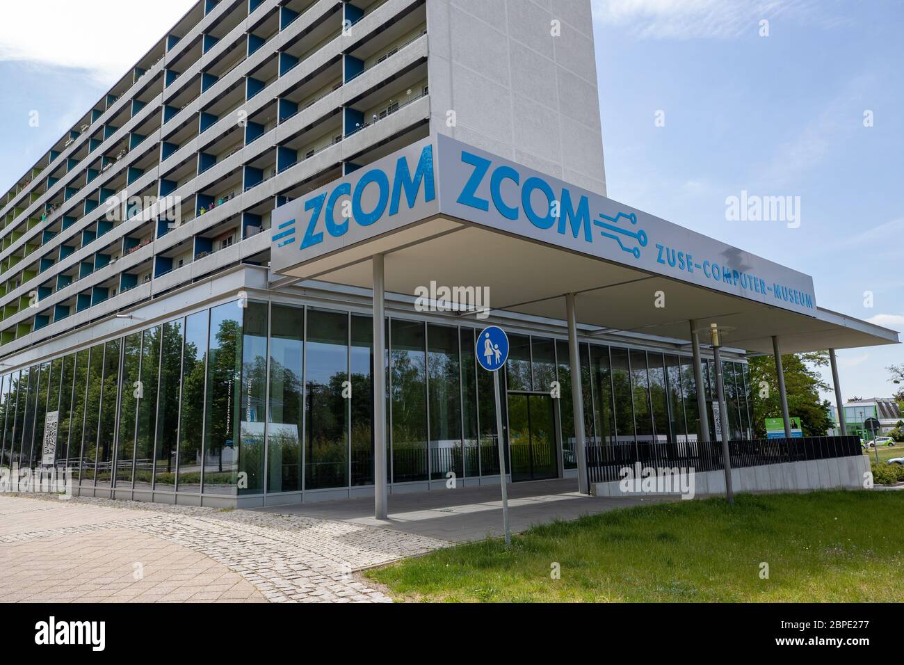 Hoyerswerda, Germany. 18th May, 2020. The ZCOM ZUSE COMPUTER MUSEUM in the city of Hoyerswerda. Konrad Ernst Otto Zuse built the Z3 in 1941, the first computer in the world. The museum exhibits his work and the history of computers. Credit: Daniel Schäfer/dpa-Zentralbild/Daniel Schäfer/dpa/Alamy Live News Stock Photo