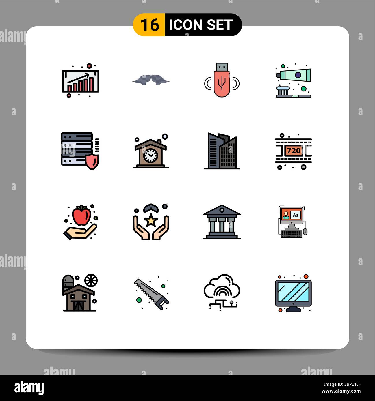 Toothbrush moustache Stock Vector Images Alamy