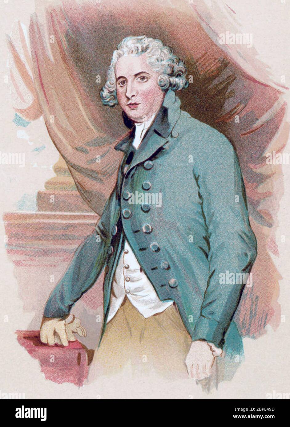 RICHARD BRINSLEY SHERIDAN (1751-1816) Irish playwright, poet and theatre manager Stock Photo