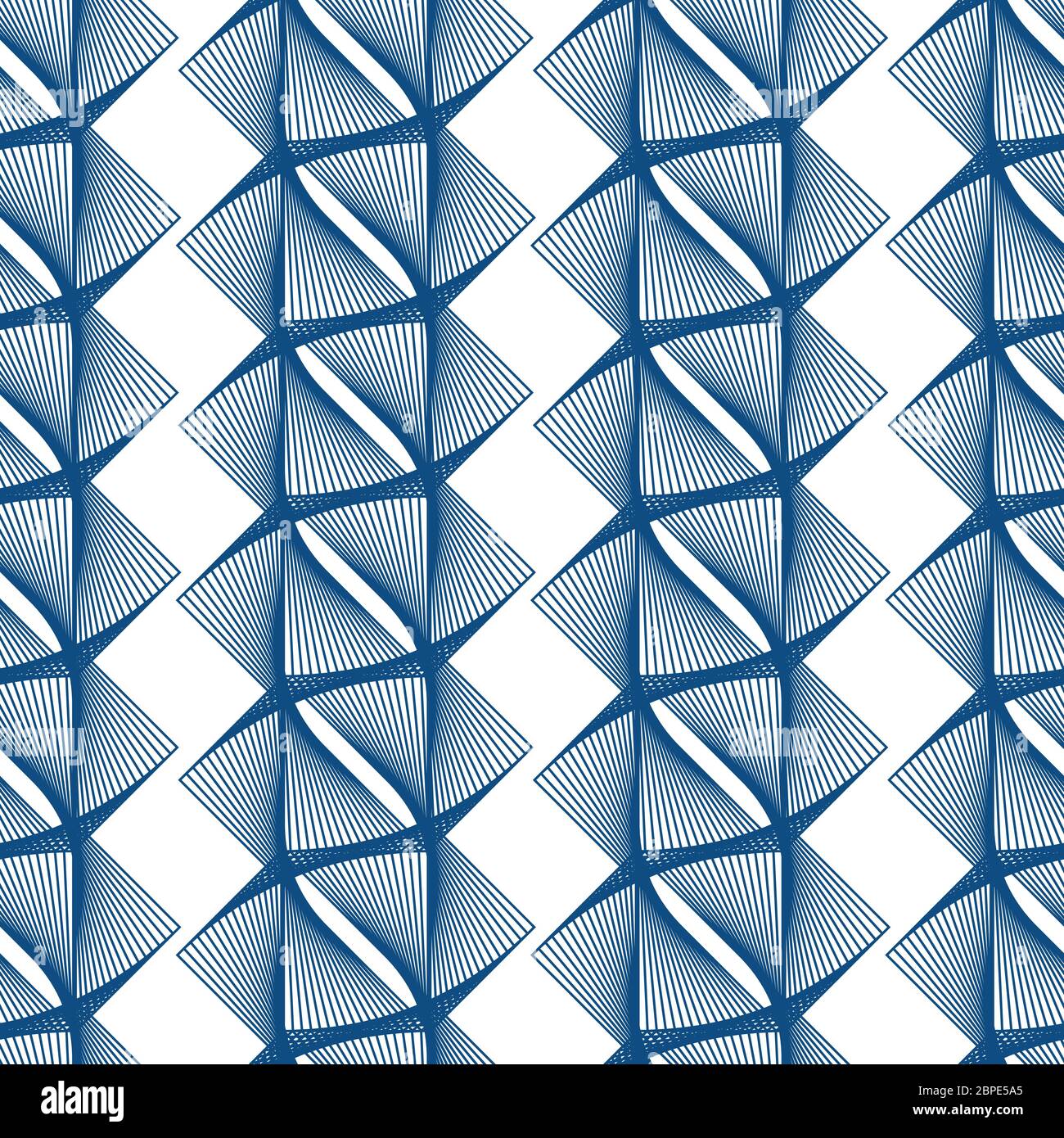 Blue Zig Zag Lines. Simple Geometric Mot Graphic by vectorbum