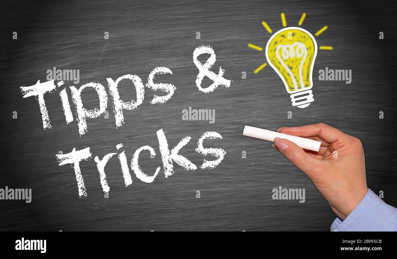 Tipps und Tricks Stock Photo